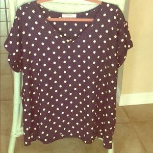 Mod Cloth Polka Dot Blouse